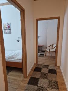 Ένα ή περισσότερα κρεβάτια σε δωμάτιο στο Apartmány Aurelius