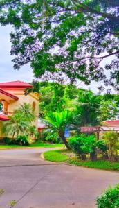 a street in front of a building with a tree at Palmas Del Mar Resort Bacolod in Bacolod