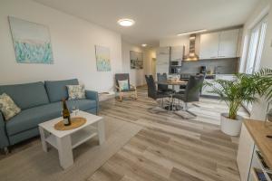 Η κουζίνα ή μικρή κουζίνα στο Ferienwohnung Am Ringelsberg