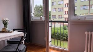 En balkon eller terrasse på Apartament Bajka