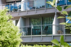 Svalir eða verönd á Panoráma Sétány Apartman Fonyód