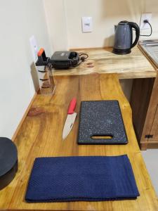 Kuchyň nebo kuchyňský kout v ubytování Apartamento Araucária