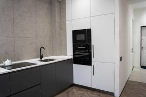 Dapur atau dapur kecil di apartment 12
