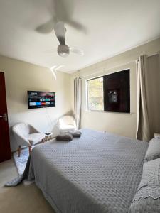 Ένα ή περισσότερα κρεβάτια σε δωμάτιο στο Refúgio na Serra +21 φωτογραφίες