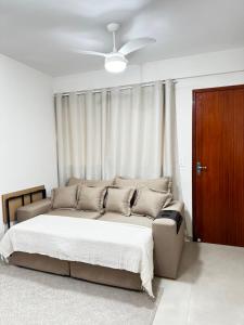 Ένα ή περισσότερα κρεβάτια σε δωμάτιο στο Refúgio na Serra