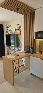 Μια τηλεόραση ή/και κέντρο ψυχαγωγίας στο Apartment Lila 68