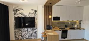 Η κουζίνα ή μικρή κουζίνα στο Apartment Lila 68