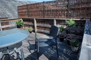Balkón nebo terasa v ubytování Mølvangvej 2 Jelling Apartment