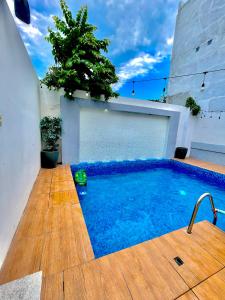 Kolam renang di atau dekat dengan Alojamiento Grande con Alberca Privada
