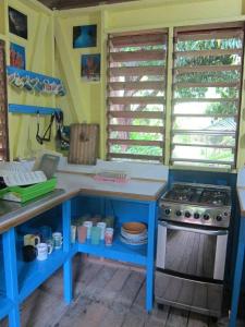 A kitchen or kitchenette at Hotel Chillies and Native Sons Diving