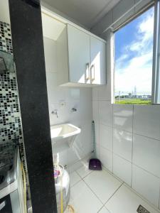 Koupelna v ubytování Recanto David