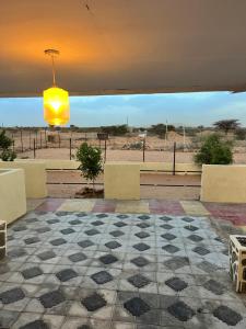 Un balcon sau o terasă la Maamuus Farmhouse