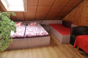Cama o camas de una habitación en Pension Nika