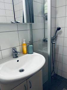 Koupelna v ubytování Cozy Apartment