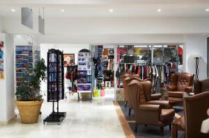 a store with a lot of chairs in a room at Nautica Bay Hotel in Porto Heli