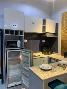 Balcony Open Plan Studio Units -Lekki 1, WI-FI, one with balcony, the other without 주방 또는 간이 주방