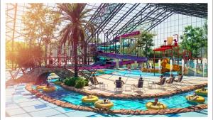 a large water park with a water slide at Prvi red do mora in Zablaće
