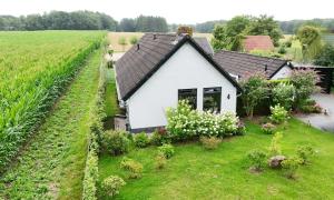 a small house in the middle of a field at Ons kleine huisje in Gasselte