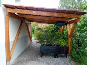Vonkajšia záhrada v ubytovaní Apartment an der Hutweide
