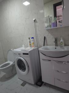 Koupelna v ubytování Makiato appartment