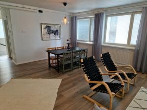 Χώρος καθιστικού στο Minna Canthin katu Apartment