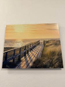 ウィーンにあるGesamte Unterkunft für 2, Top21の海岸遊歩道の絵画