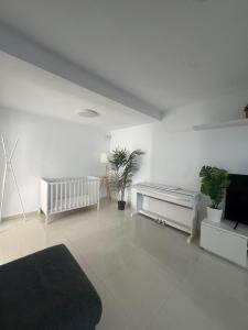 Μια τηλεόραση ή/και κέντρο ψυχαγωγίας στο Casa Sara seaview