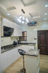 Kuhinja oz. manjša kuhinja v nastanitvi D8 Abode