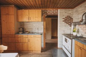 Kuchyň nebo kuchyňský kout v ubytování Appartement Aigner