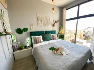 Кровать или кровати в номере Villa Tafoukt Taghazout