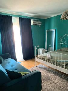 Ένα ή περισσότερα κρεβάτια σε δωμάτιο στο Munich Hostel
