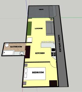 a floor plan of the proposed redevelopment of the library at Allambie Guest House in Frenchs Forest