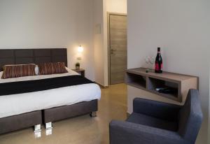 Letto o letti in una camera di Johnny Hotel