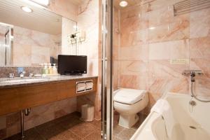 Koupelna v ubytování Hotel Villa Kuretake