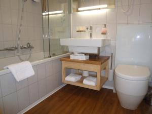 Koupelna v ubytování Hotel Blumental