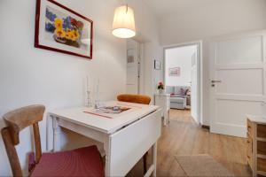 Et opholdsområde på Ferienwohnung Hanseviertel