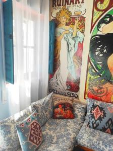 Posezení v ubytování La casita de Denis