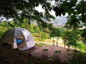 Paisatge natural a prop de la tenda de luxe