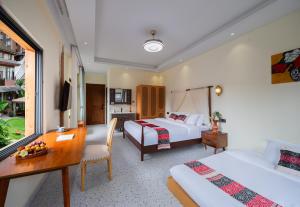 Postel nebo postele na pokoji v ubytování 22 Garden House