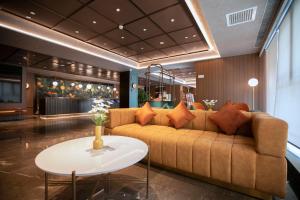 Χώρος καθιστικού στο Orange Beijing Wukesong Shijingshan Wanda Plaza Hotel