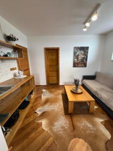 Kuchyň nebo kuchyňský kout v ubytování Apartmány MonTexas