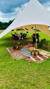 Ein Garten an der Unterkunft Glamping Hive