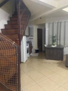 Ένα μπάνιο στο Apartamento Canaã