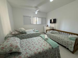 Postel nebo postele na pokoji v ubytování Refúgio São Rafael