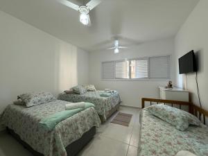 Postel nebo postele na pokoji v ubytování Refúgio São Rafael