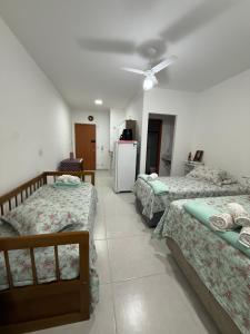 Postel nebo postele na pokoji v ubytování Refúgio São Rafael