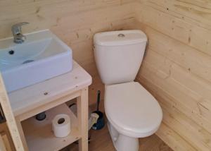 Ένα μπάνιο στο Camping Vidrà