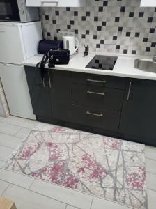 Dapur atau dapur kecil di Смарт Клаб Марин,море Одеса