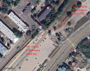 Zegrze PołudnioweにあるKwatera garnizonowaの高速道路交差点地図