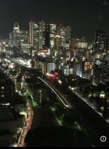 東京的景觀或從公寓拍的城市景觀